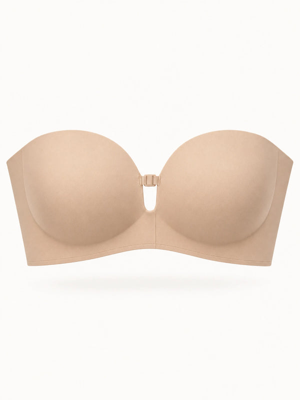Trägerloser Push-up-BH in Nude, Produktansicht von vorne