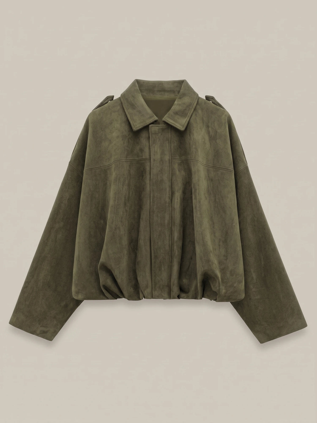 Bomberjacke in Army Green, Vorderansicht
