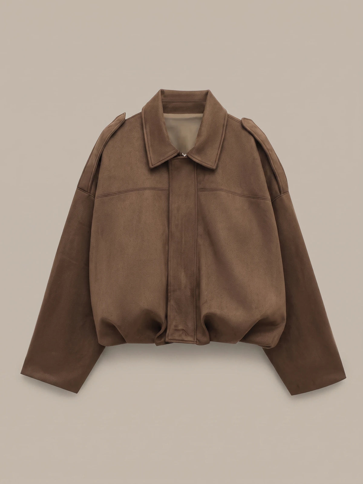 Bomberjacke in Chestnut, Vorderansicht