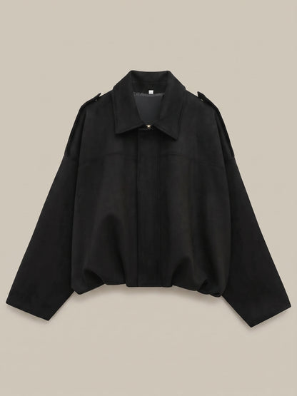 Bomberjacke in Black, Vorderansicht