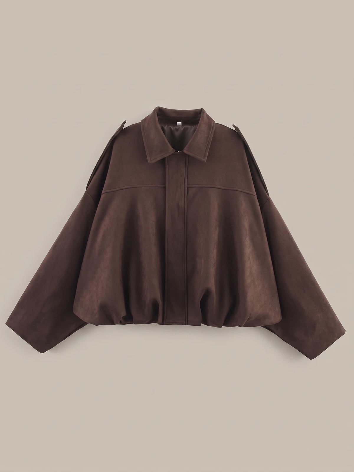 Bomberjacke in Dark Brown, Vorderansicht
