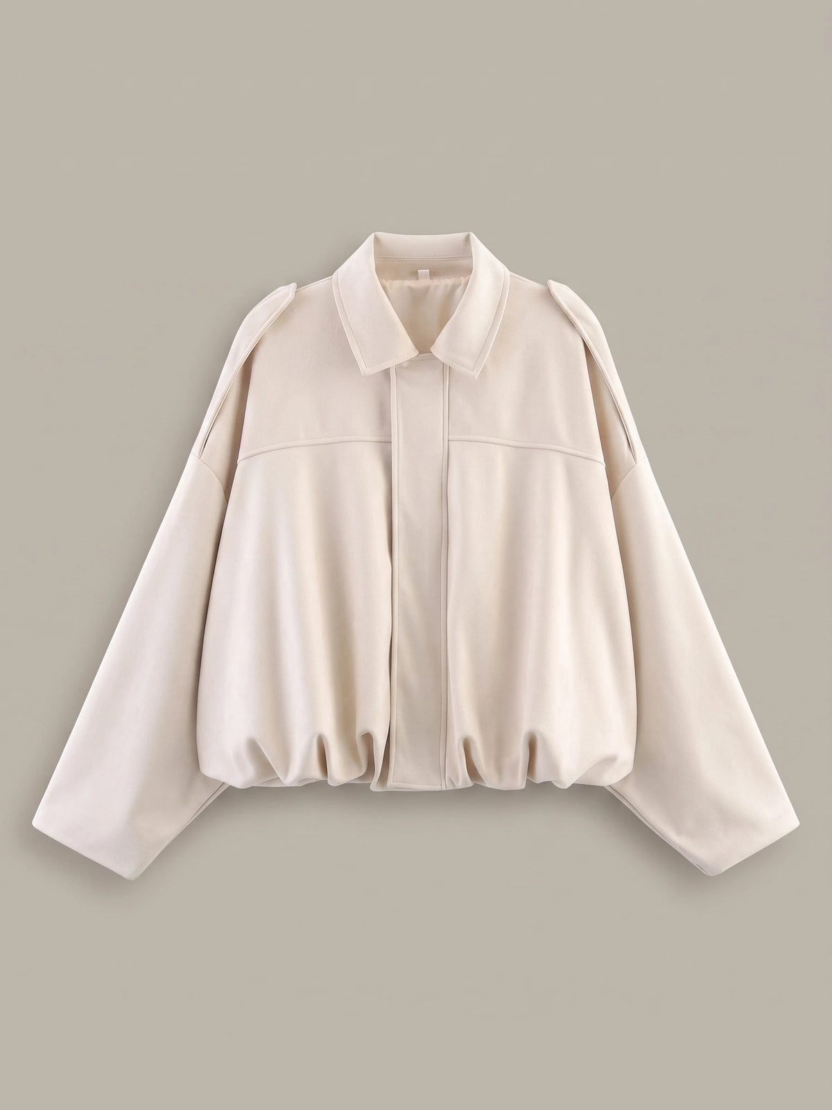 Bomberjacke in Cream, Vorderansicht