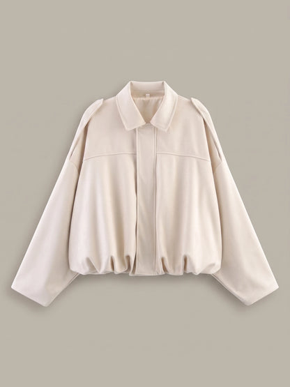 Bomberjacke in Cream, Vorderansicht