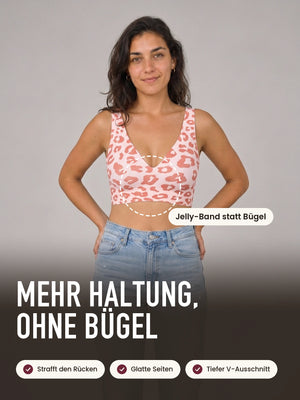 Jelly Bra in Pink Leopard: mehr Haltung, ohne Bügel